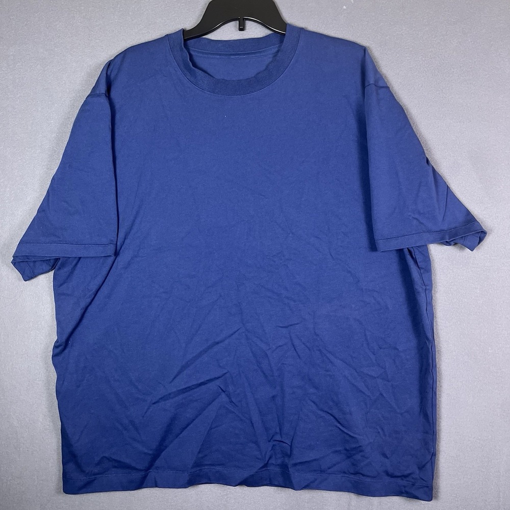 Lululemon Heavyweight Cotton Jersey Short Sleeve T-Shirt Mens 2XL Blue